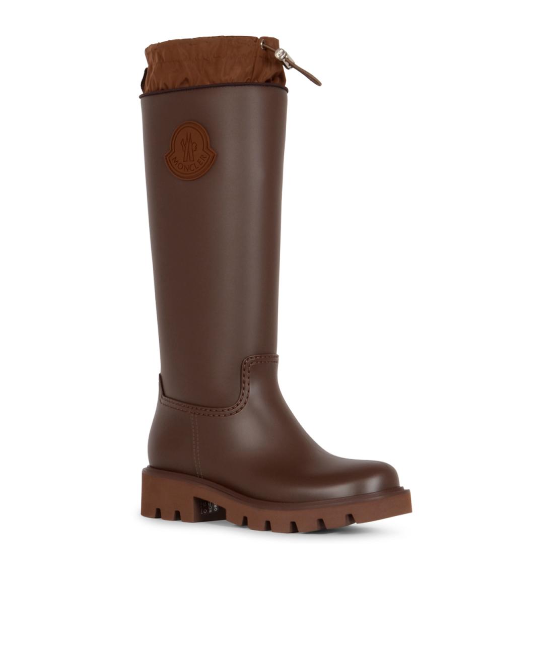 MONCLER Коричневые сапоги, фото 2
