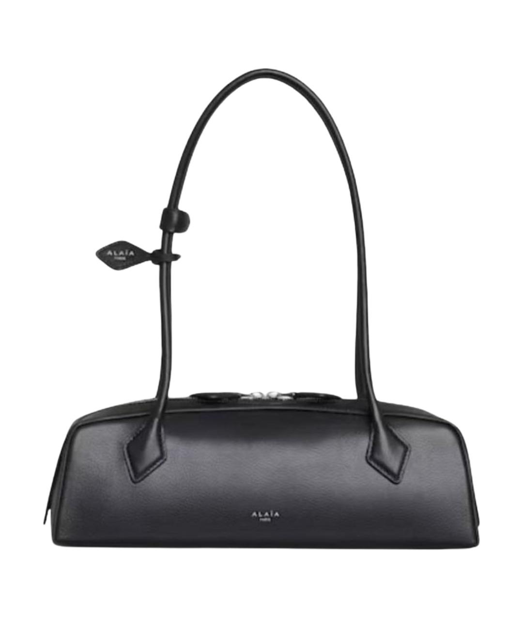 ALAIA Черная кожаная сумка через плечо, фото 1