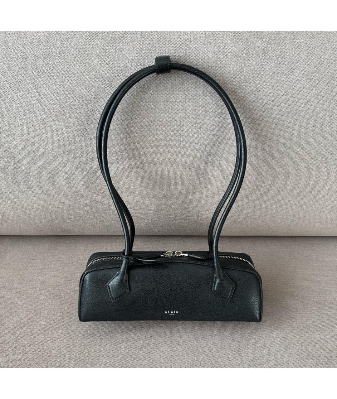ALAIA Черная кожаная сумка через плечо, фото 2