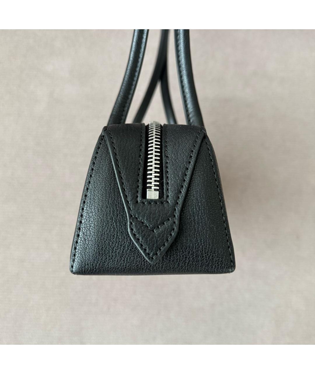 ALAIA Черная кожаная сумка через плечо, фото 4