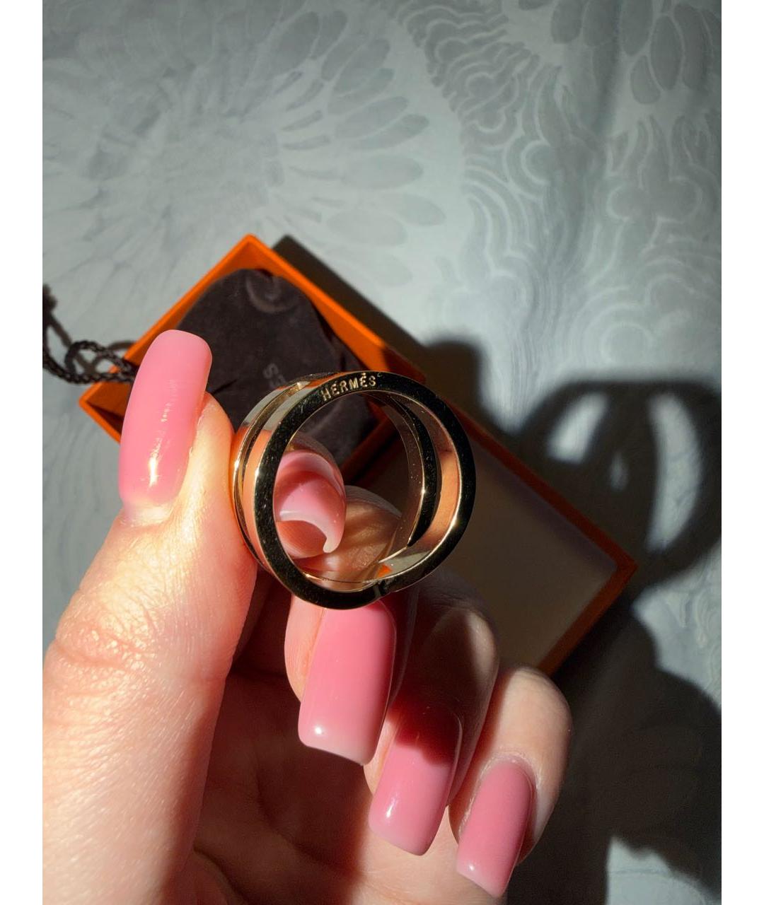 HERMES Золотой платок, фото 2