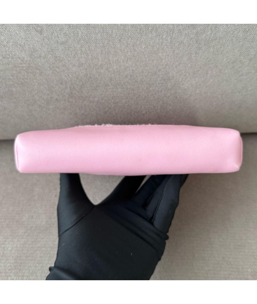 CHANEL Розовая кожаная сумка через плечо, фото 4