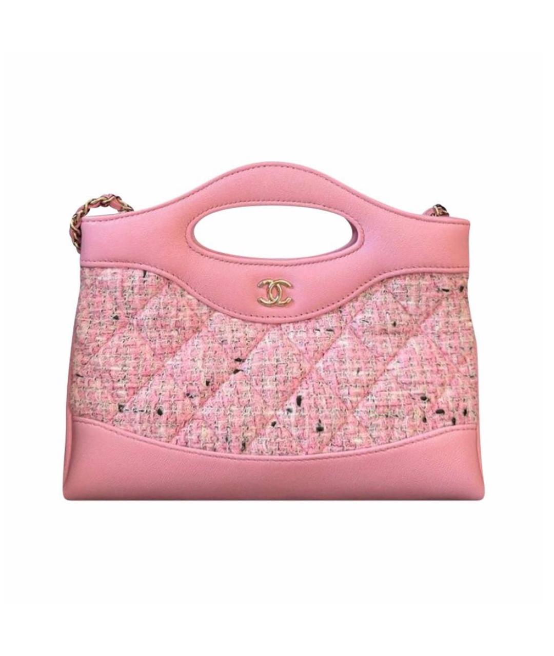 CHANEL Розовая кожаная сумка через плечо, фото 7