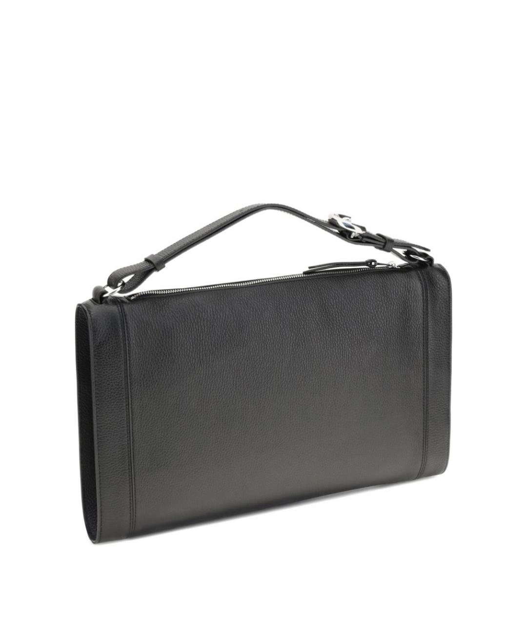 COCCINELLE Черная кожаная сумка с короткими ручками, фото 3