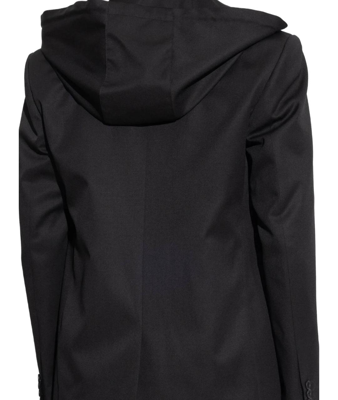 OFF-WHITE Черный шерстяной пиджак, фото 3