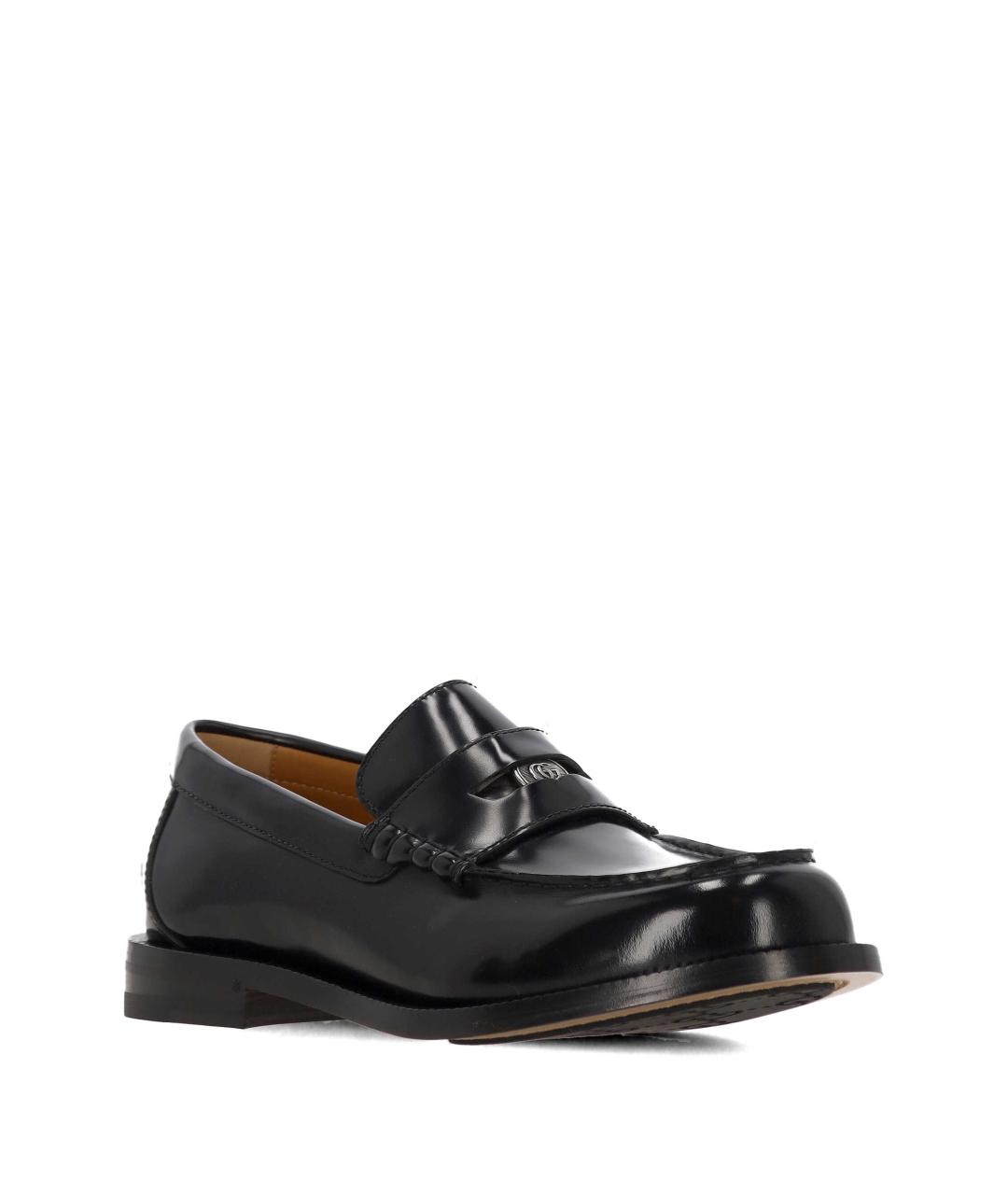 GUCCI Черные кожаные лоферы, фото 2