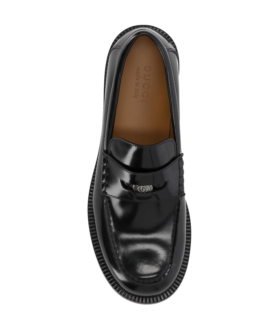 GUCCI Черные кожаные лоферы, фото 4