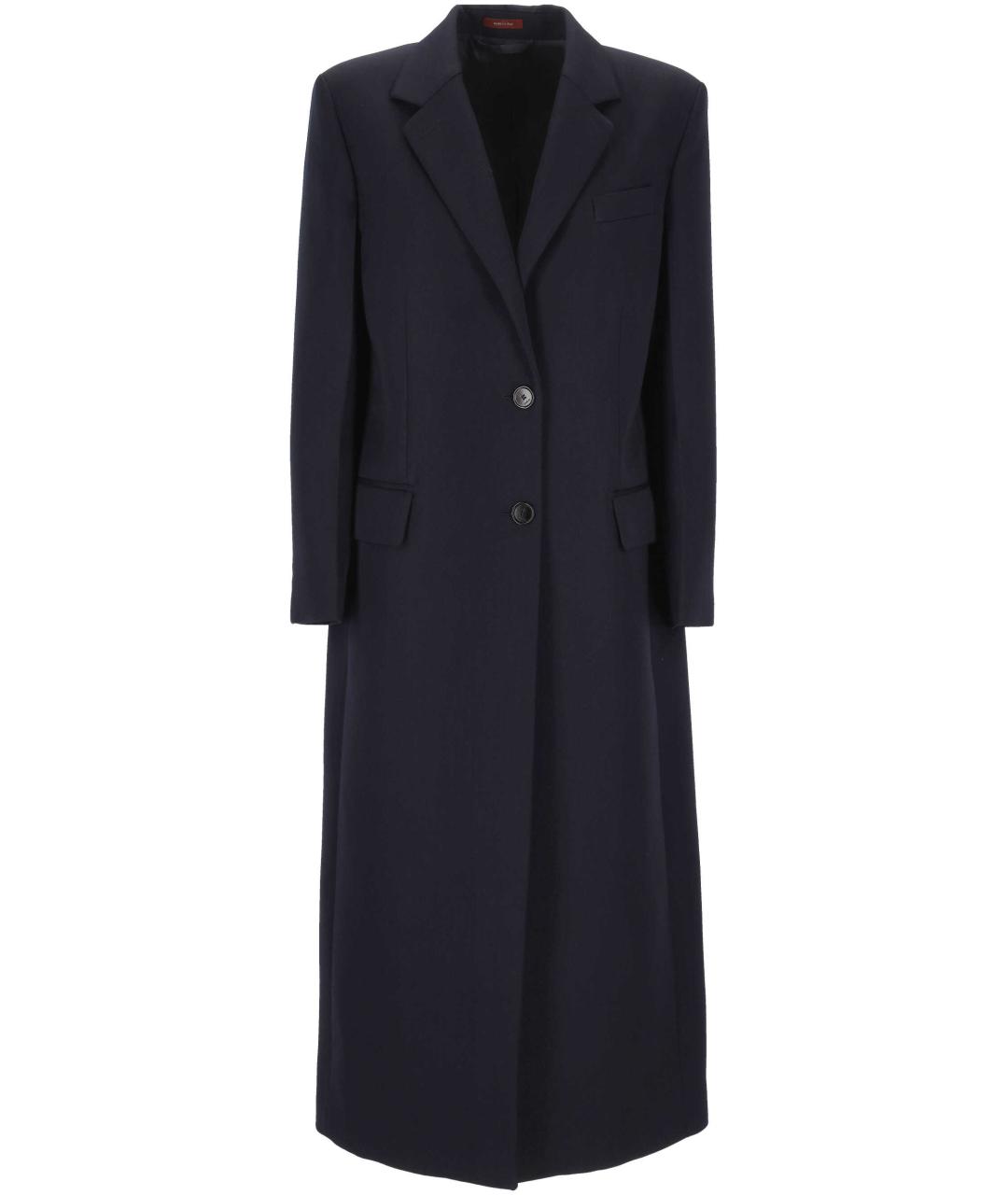 GUCCI Темно-синее шерстяное пальто, фото 1