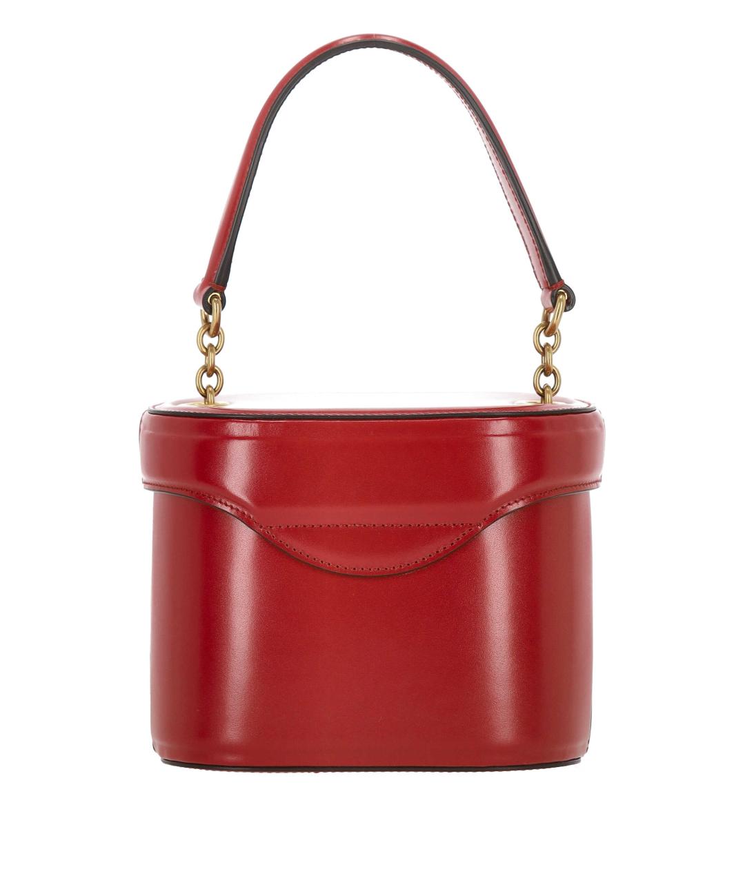 VALENTINO Красная кожаная сумка через плечо, фото 3