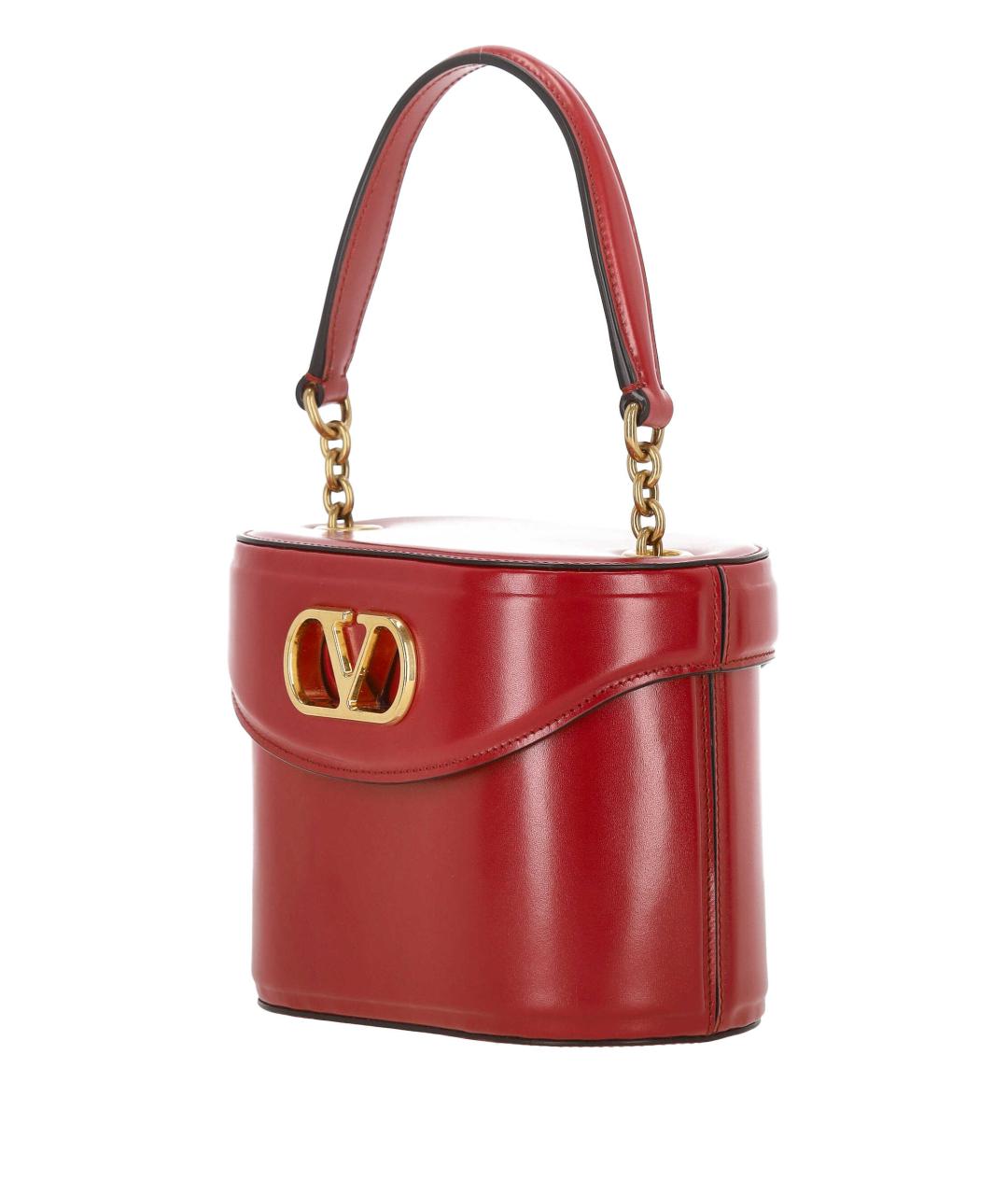 VALENTINO Красная кожаная сумка через плечо, фото 2