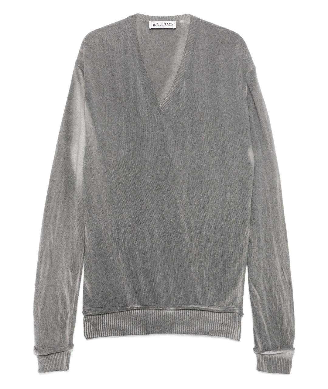 OUR LEGACY Серый шерстяной джемпер / свитер, фото 1