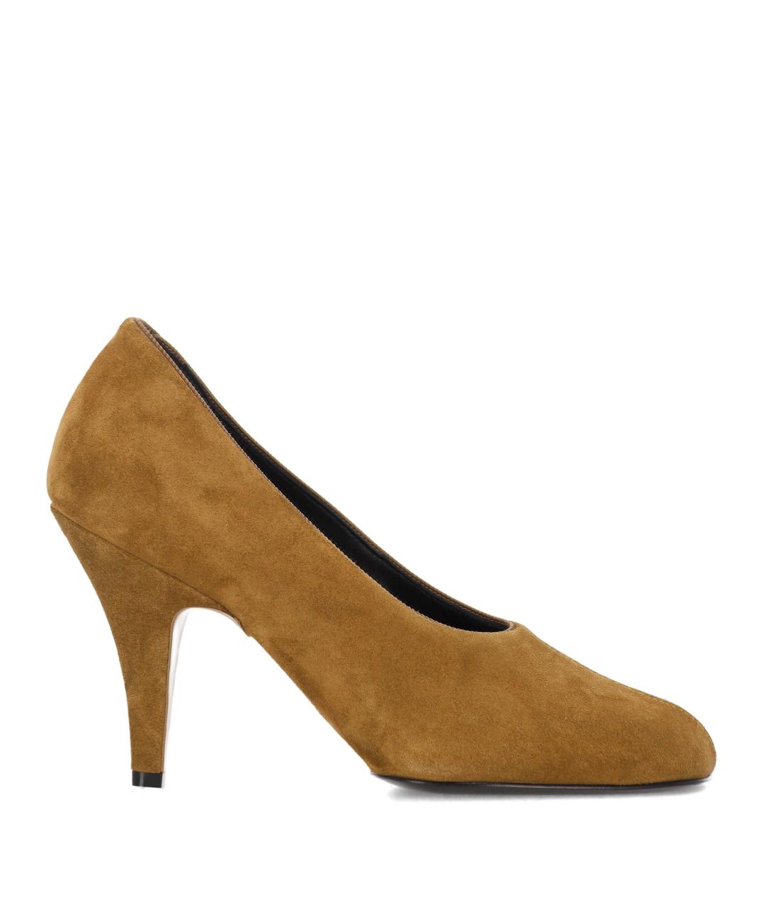 PHOEBE PHILO Коричневые замшевые туфли, фото 1