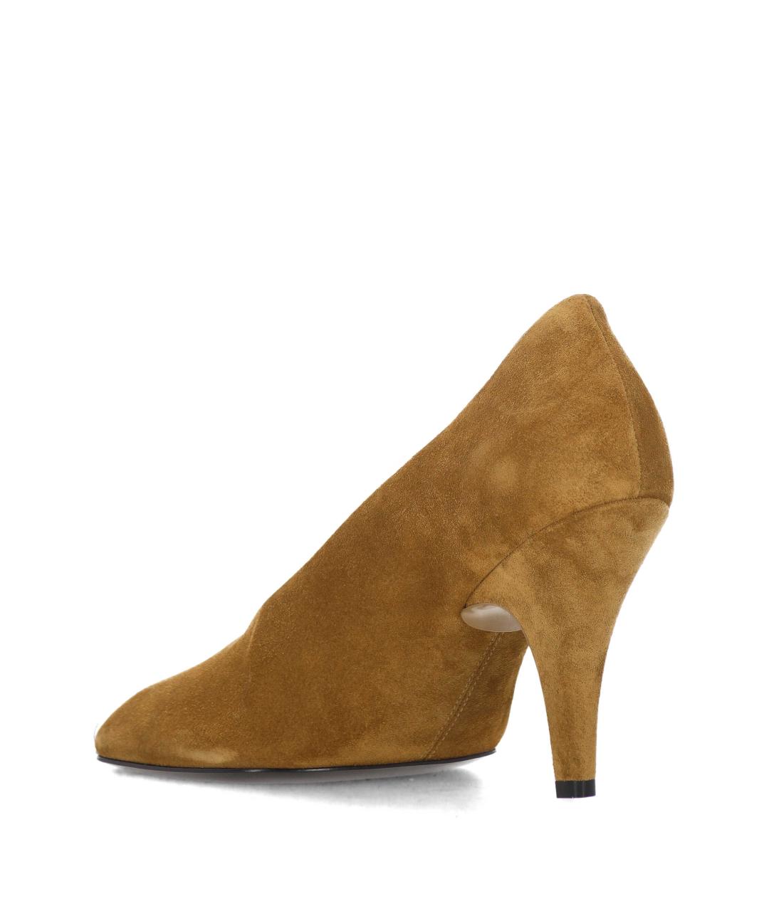 PHOEBE PHILO Коричневые замшевые туфли, фото 3