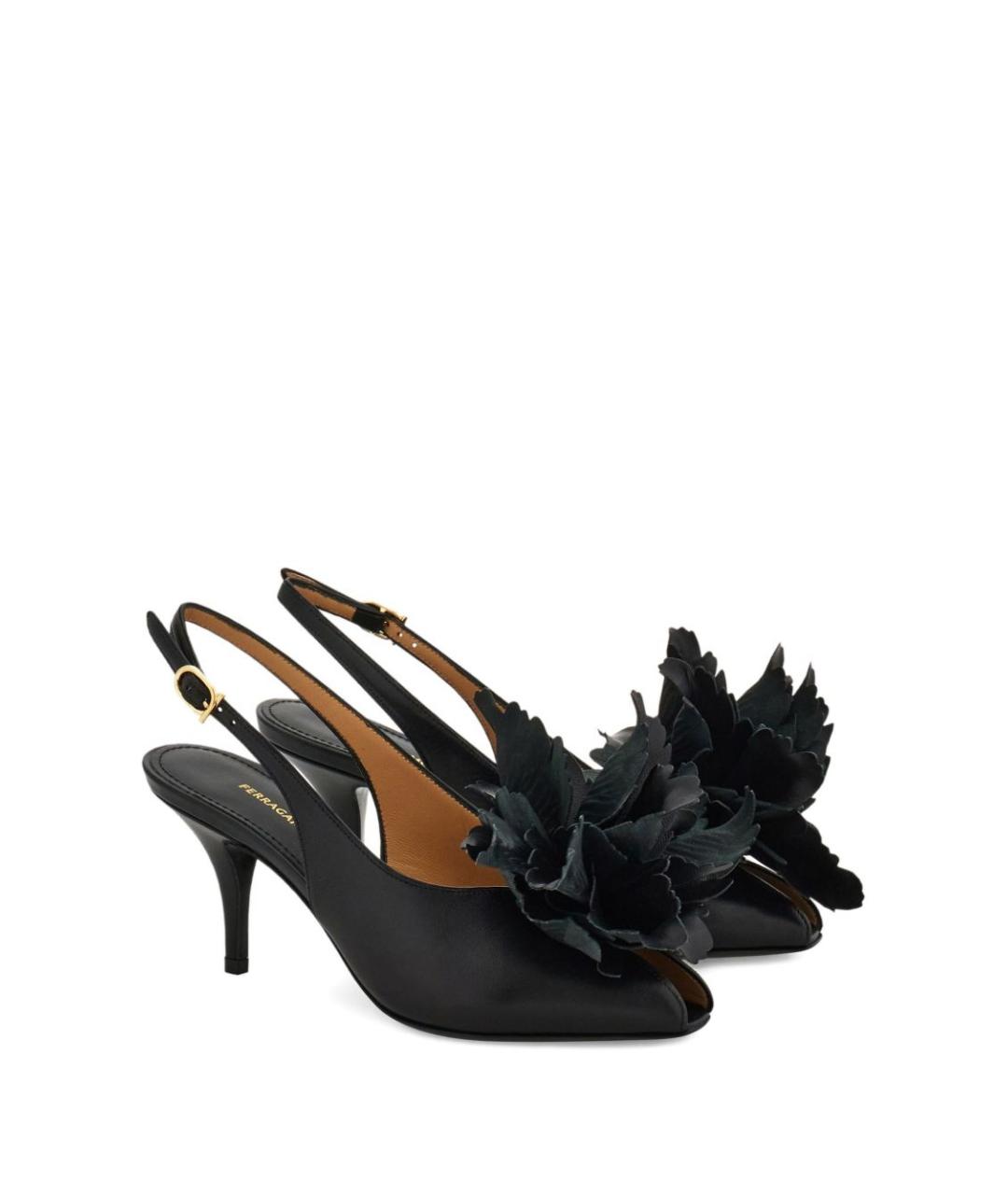 FERRAGAMO Черные кожаные туфли, фото 2