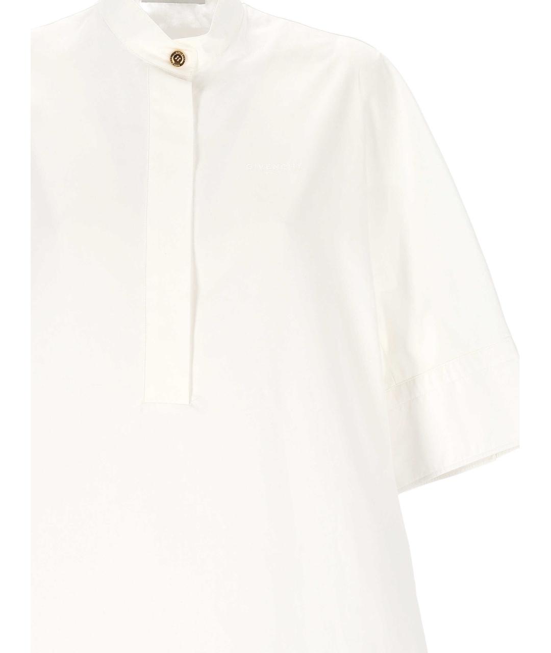 GIVENCHY Белое хлопковое повседневное платье, фото 2