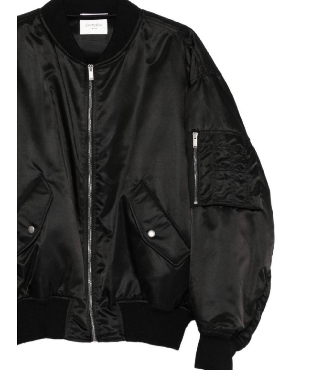 SAINT LAURENT Черная полиамидовая куртка, фото 2