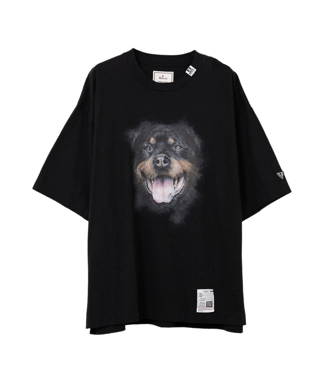 Mihara Yasuhiro Черная хлопковая футболка, фото 1