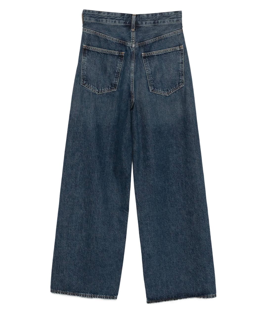 AGOLDE Синие хлопковые прямые джинсы, фото 3