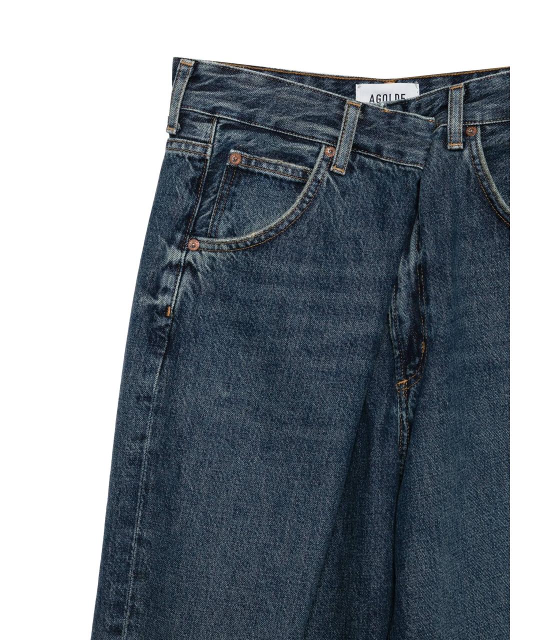 AGOLDE Синие хлопковые прямые джинсы, фото 2