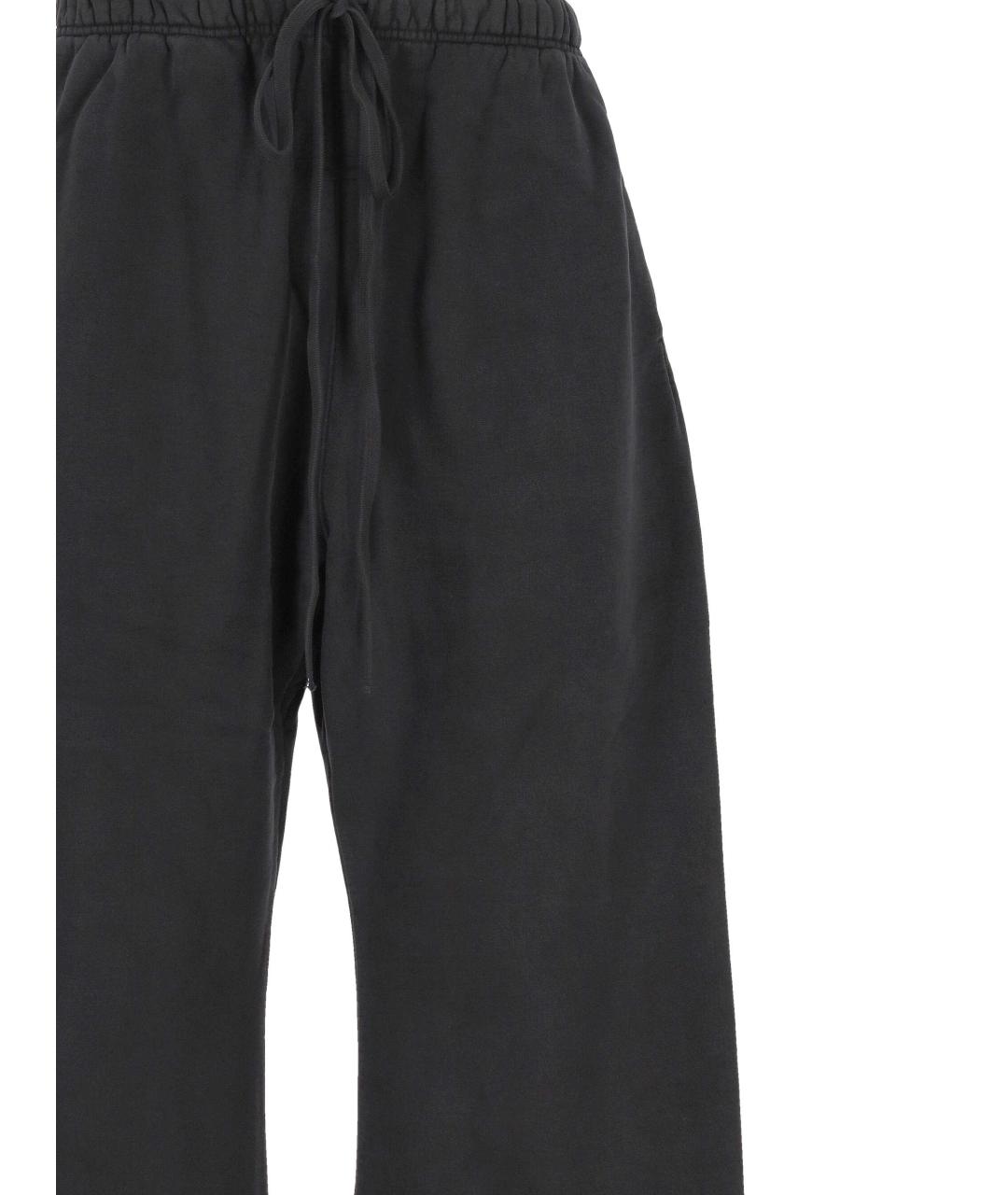 FEAR OF GOD ESSENTIALS Черные хлопковые повседневные брюки, фото 2