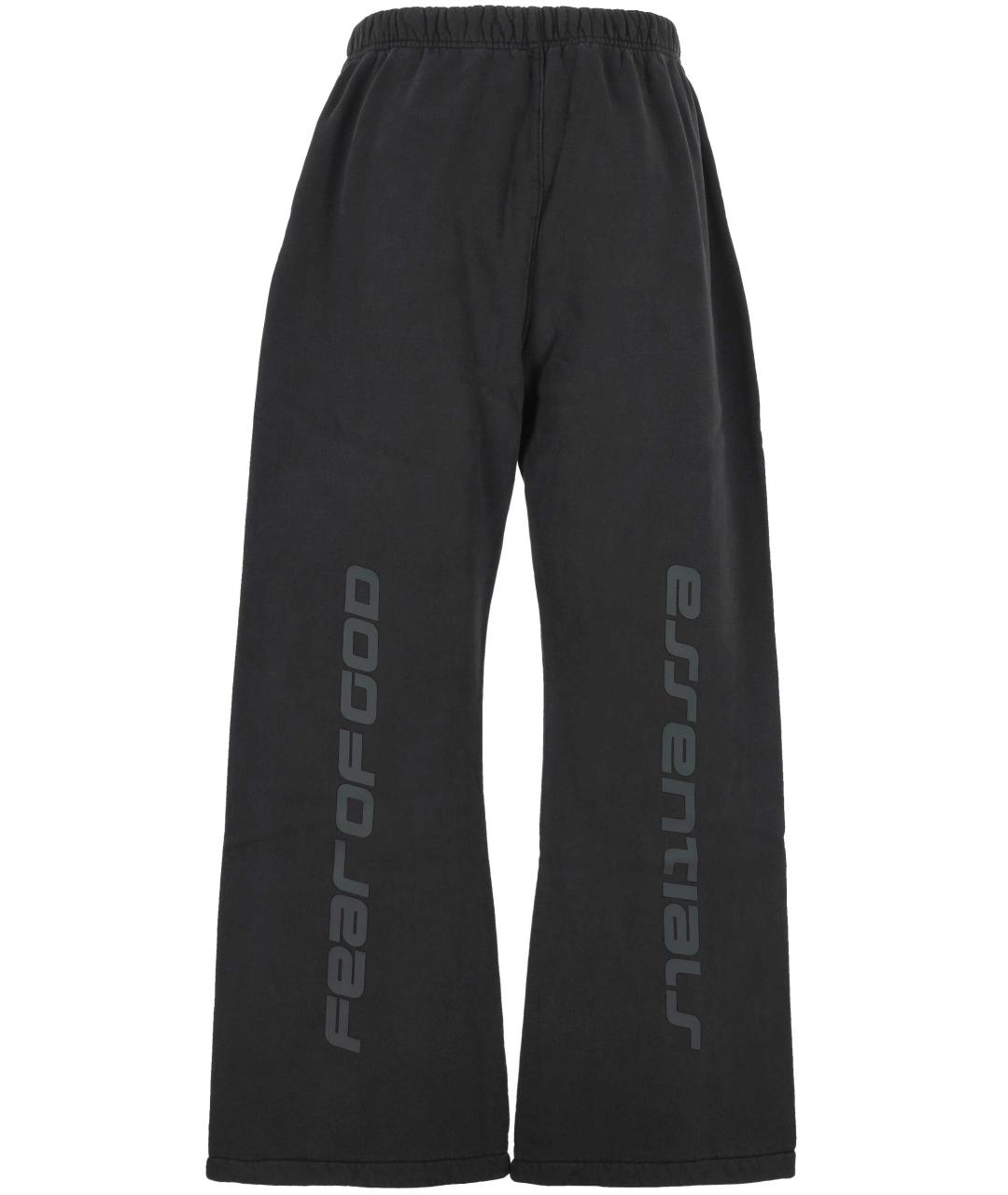 FEAR OF GOD ESSENTIALS Черные хлопковые повседневные брюки, фото 3