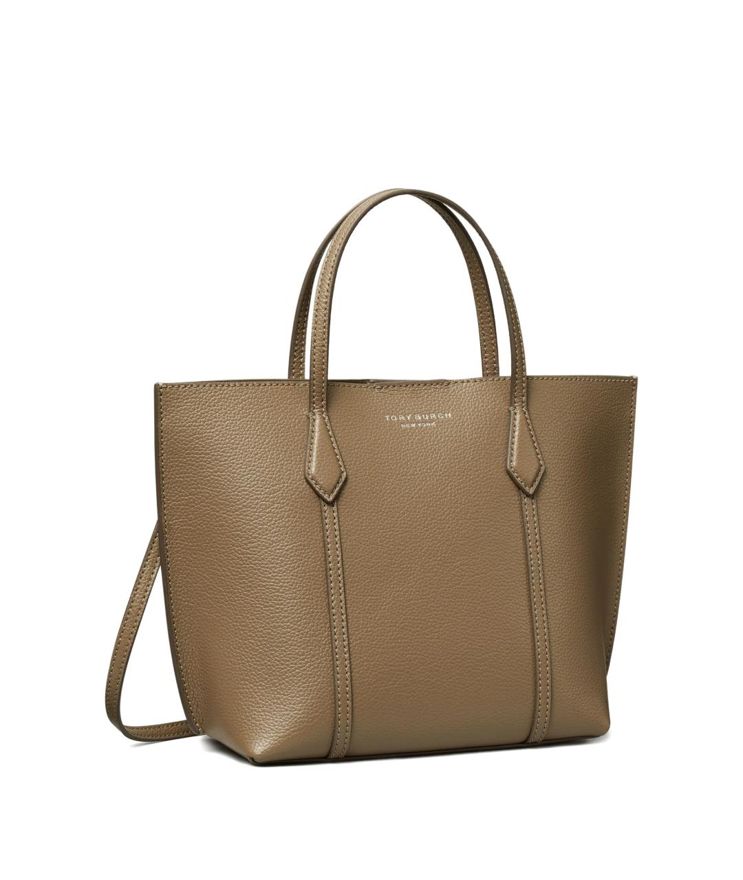TORY BURCH Коричневая кожаная сумка тоут, фото 2