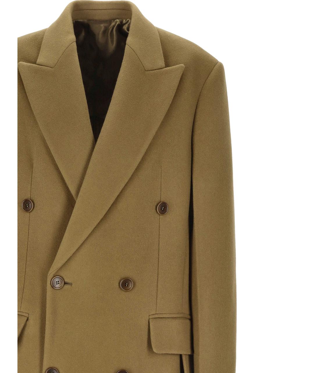 PHOEBE PHILO Коричневое шерстяное пальто, фото 2