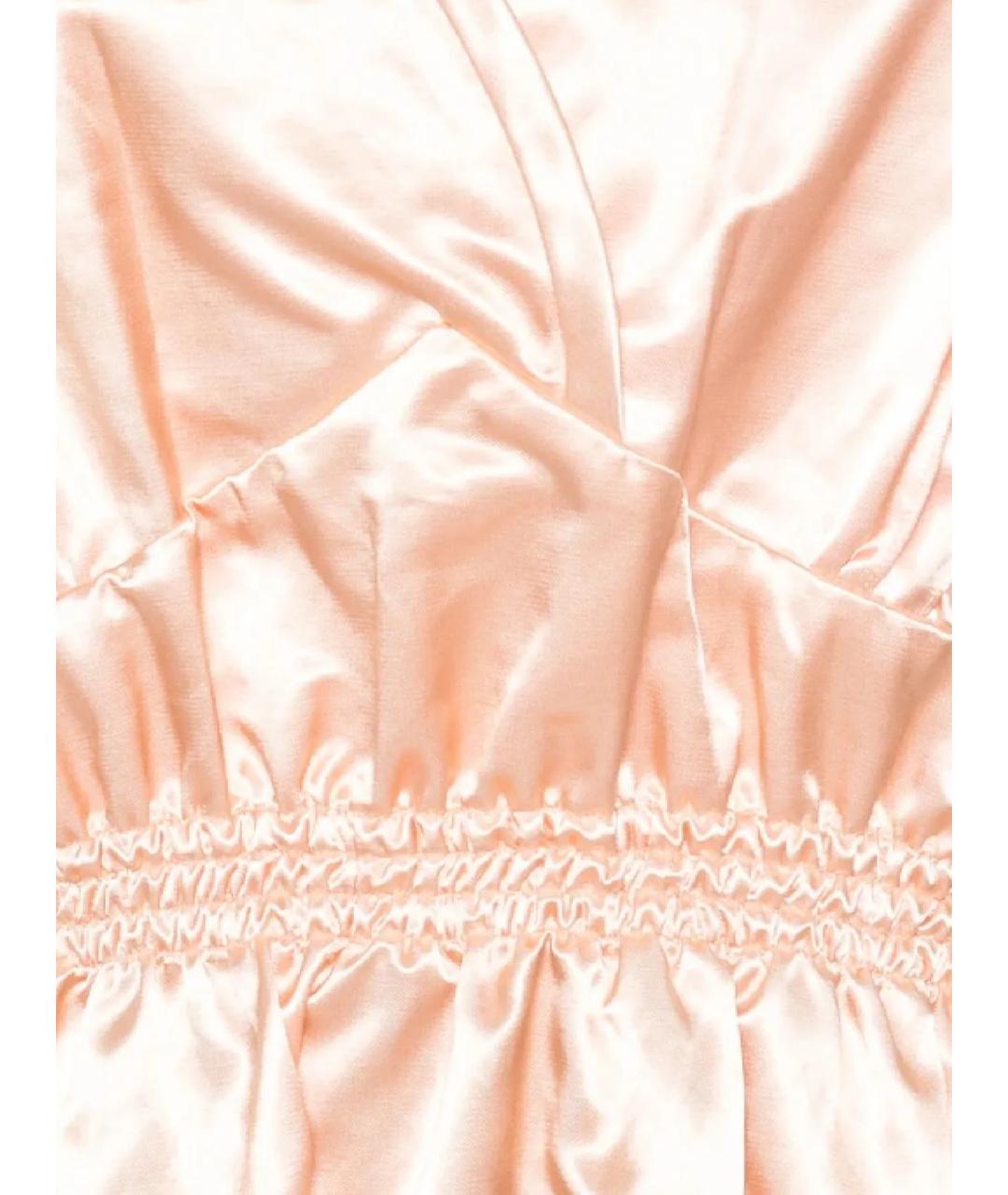 MIU MIU Розовое шелковое коктейльное платье, фото 2