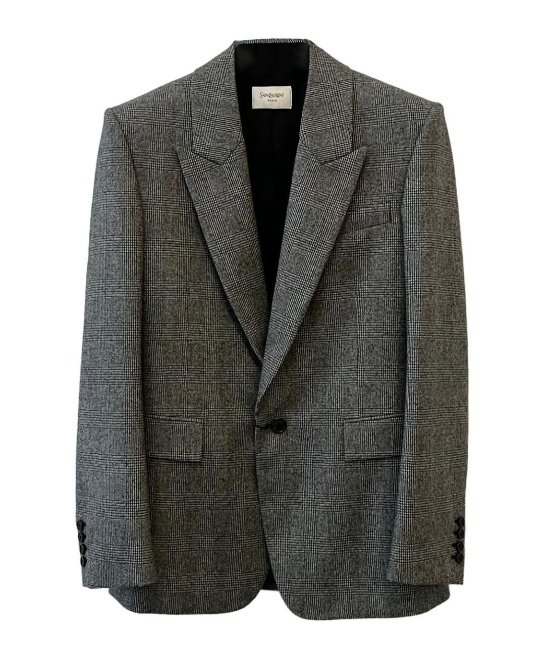 SAINT LAURENT Мульти шерстяной пиджак, фото 1