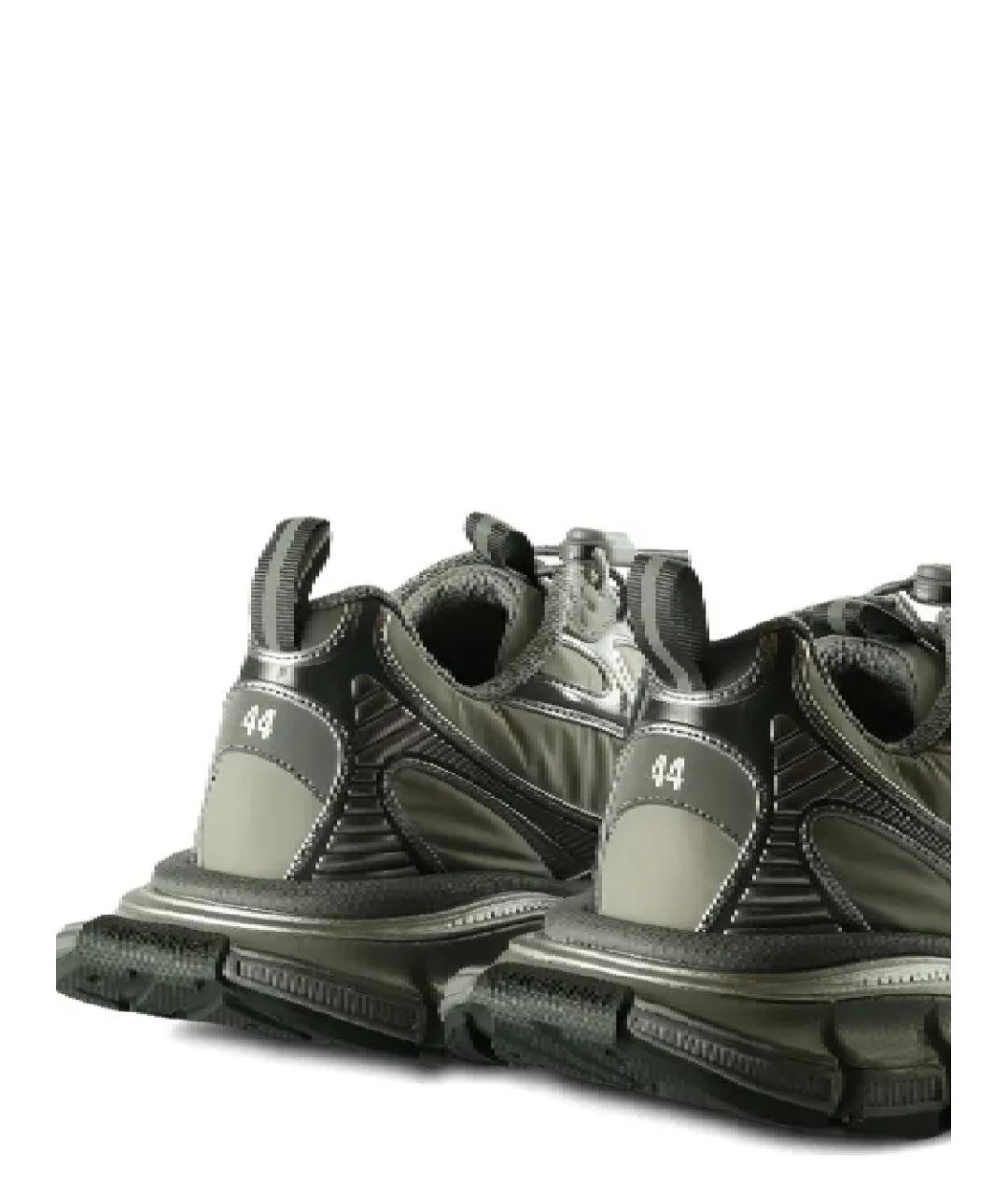 BALENCIAGA Серые синтетические низкие кроссовки / кеды, фото 3