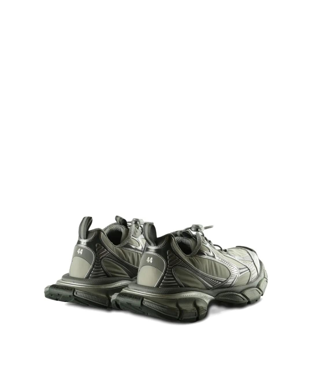 BALENCIAGA Серые синтетические низкие кроссовки / кеды, фото 2