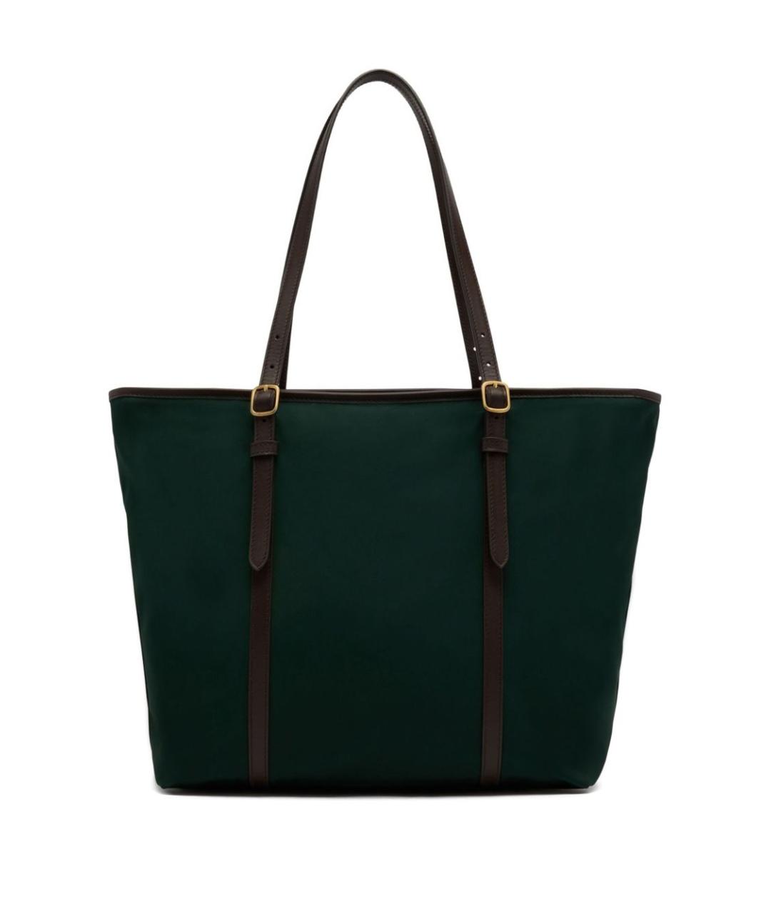 BALLY Зеленая тканевая сумка тоут, фото 3