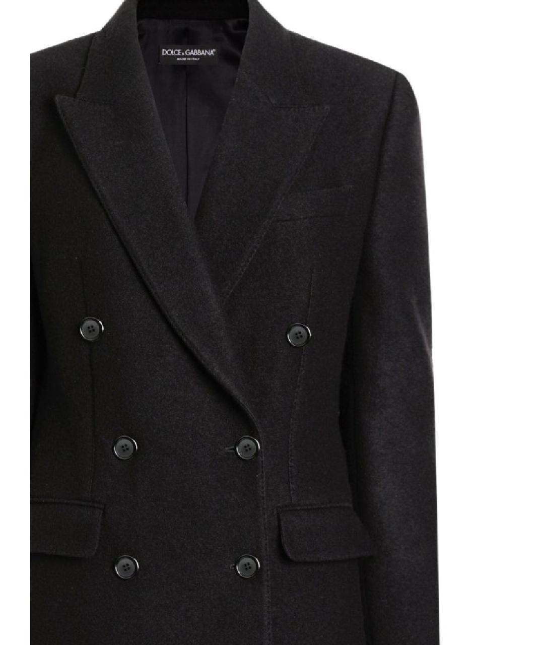 DOLCE&GABBANA Черный шерстяной жакет/пиджак, фото 2