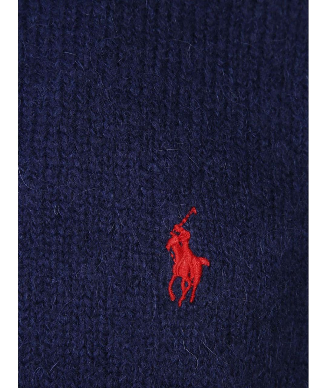 POLO RALPH LAUREN Синий шерстяной джемпер / свитер, фото 2