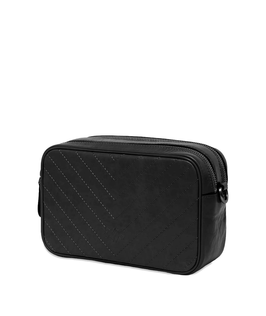 PINKO Черная кожаная сумка через плечо, фото 2