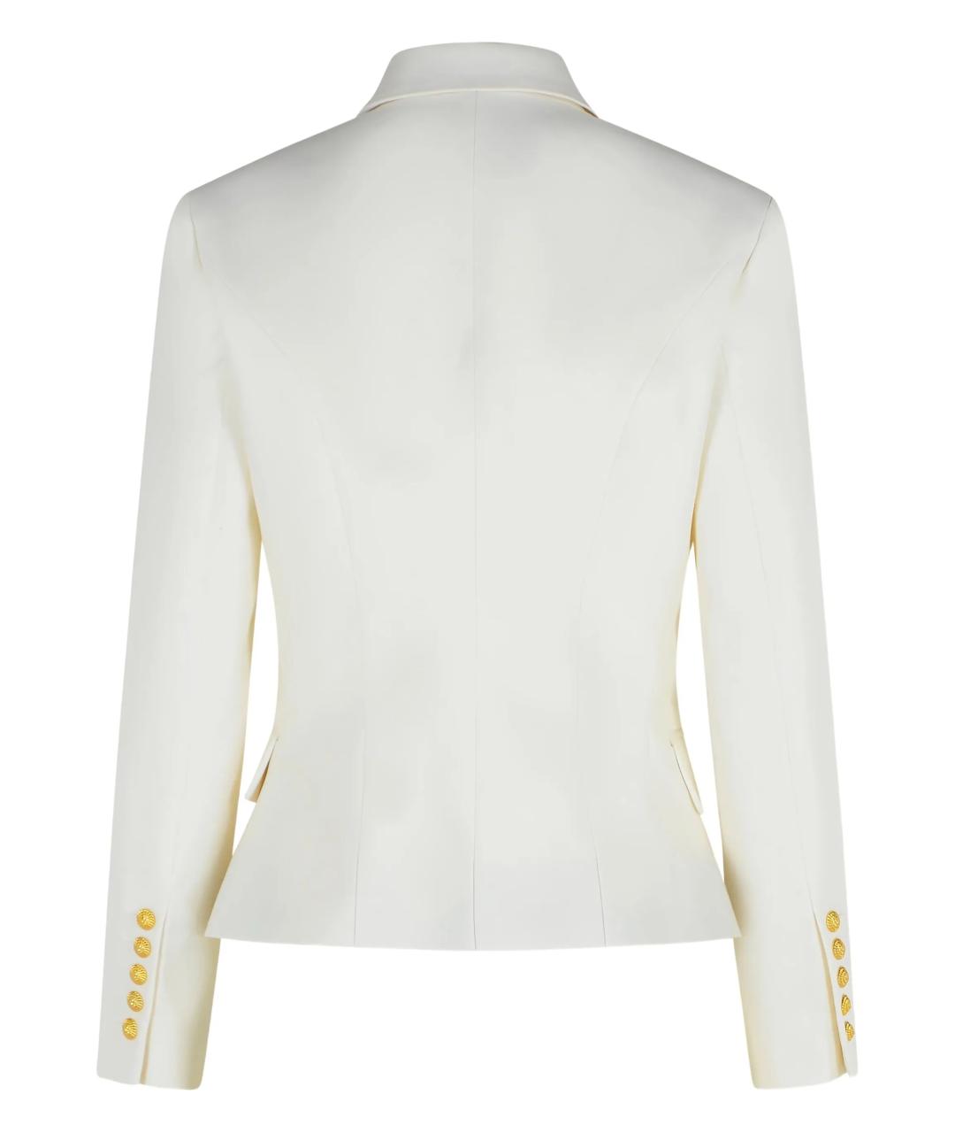 BALMAIN Белый шерстяной жакет/пиджак, фото 3