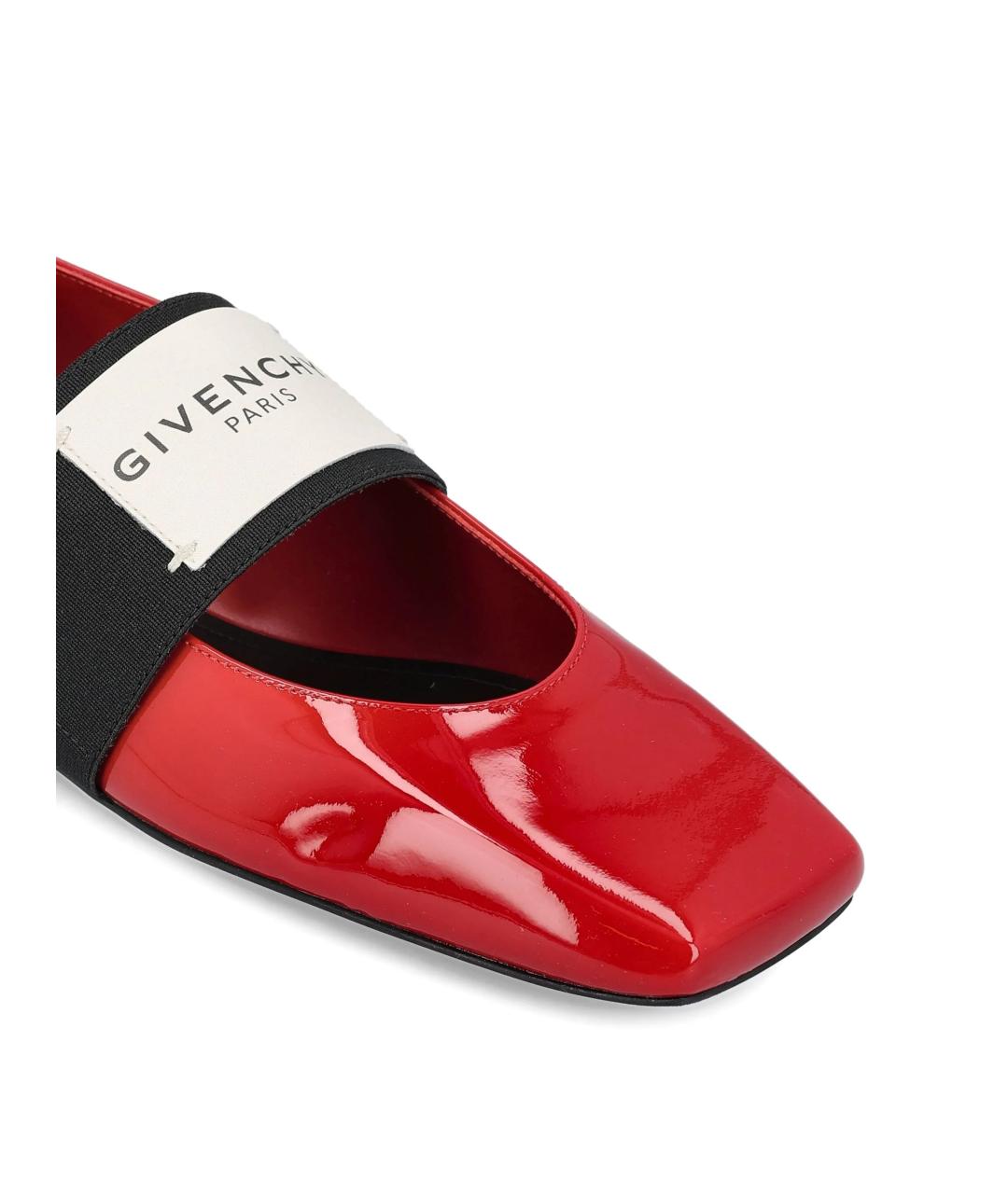 GIVENCHY Красные кожаные балетки, фото 4