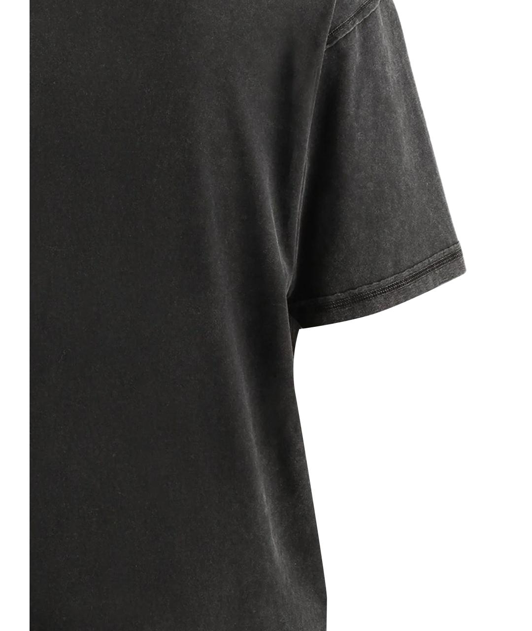 DOLCE&GABBANA Черная хлопковая футболка, фото 3