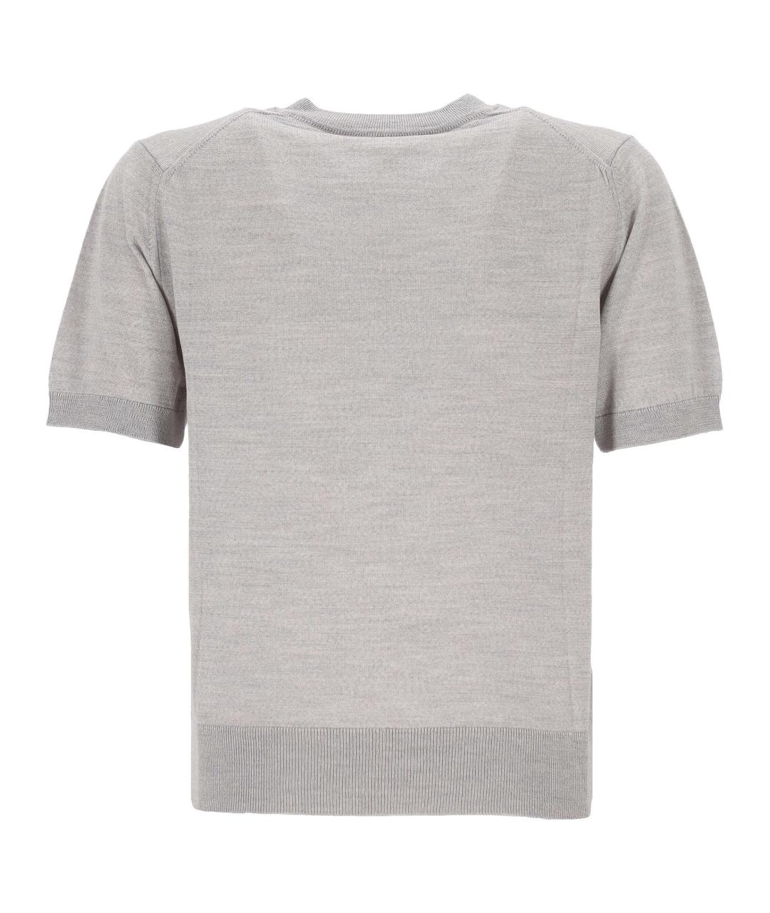 MAISON KITSUNE Серый шерстяной кардиган, фото 3