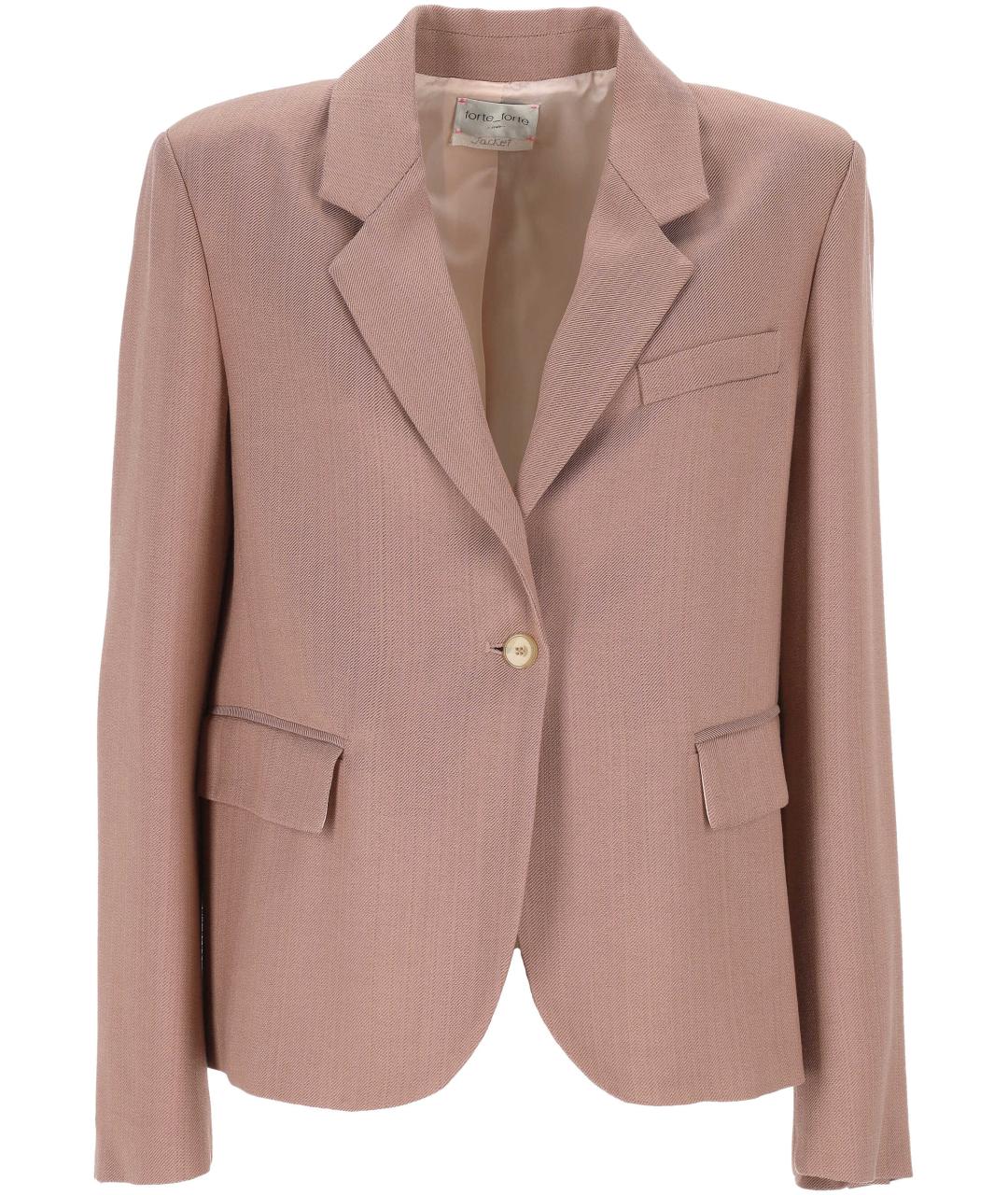 FORTE FORTE Розовый вискозный жакет/пиджак, фото 1