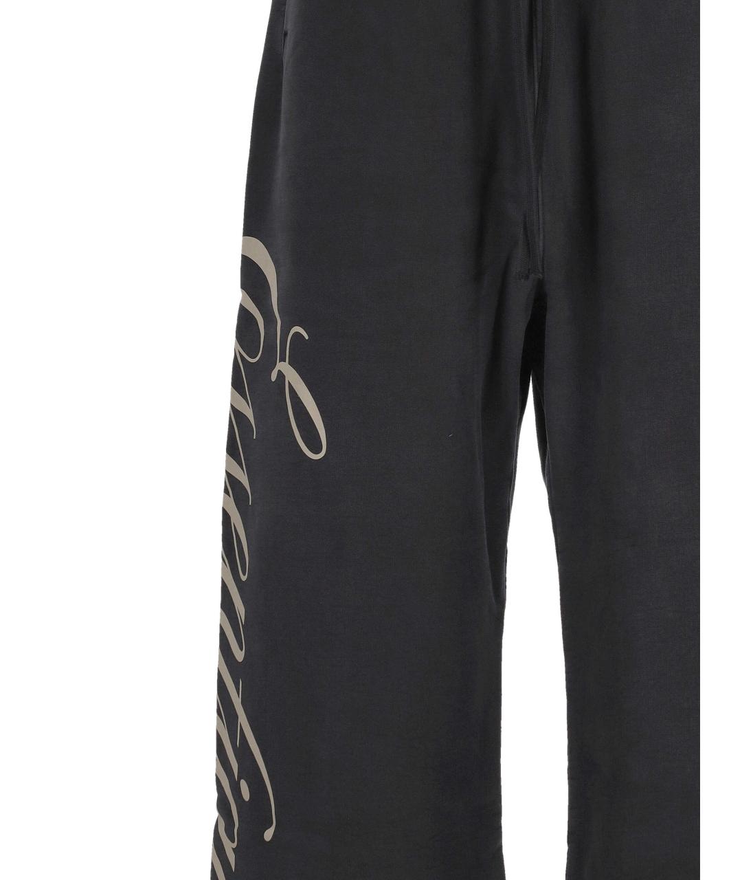 FEAR OF GOD ESSENTIALS Черные хлопковые повседневные брюки, фото 2