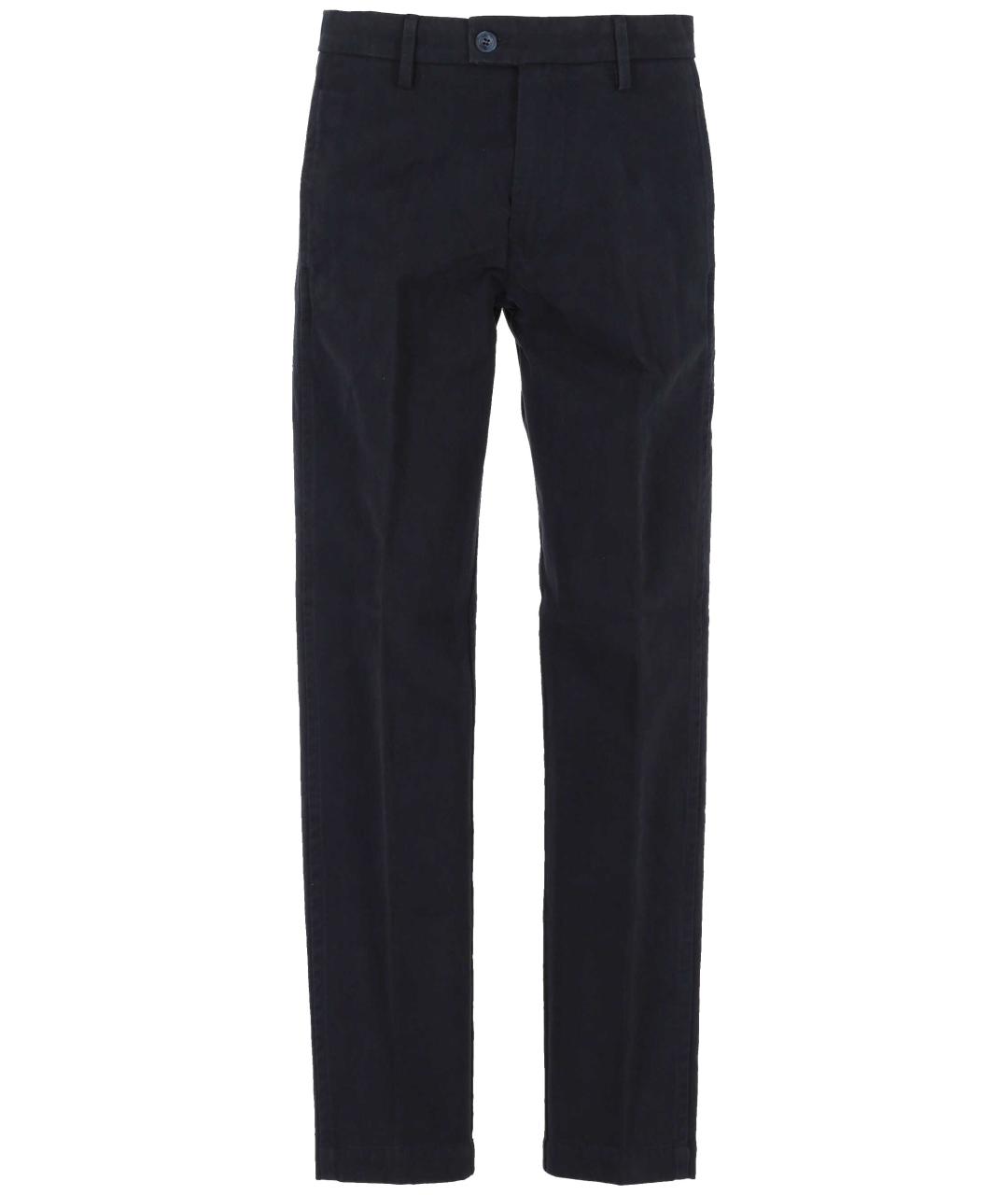 RE-HASH Синие хлопковые брюки чинос, фото 1