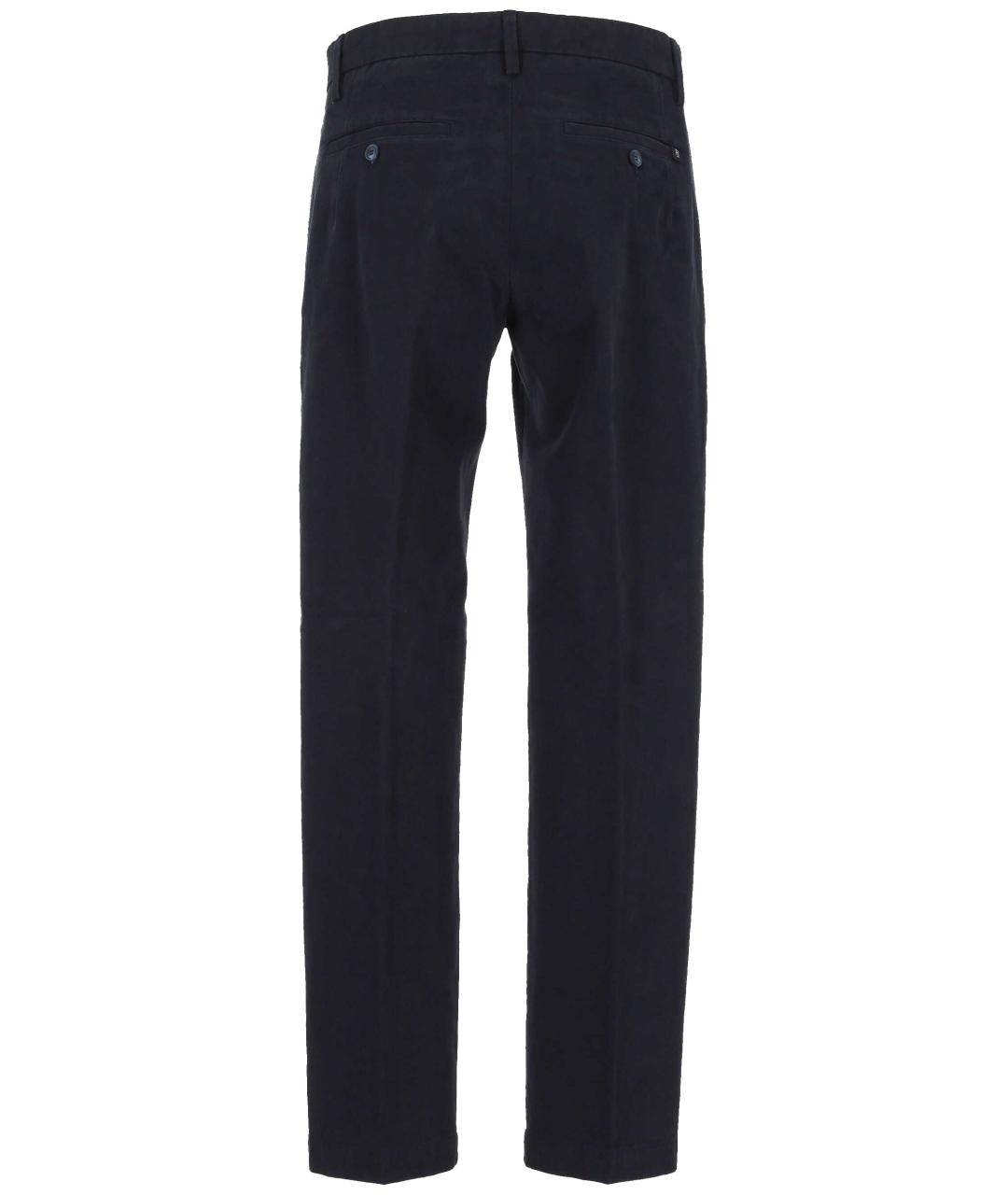 RE-HASH Синие хлопковые брюки чинос, фото 3