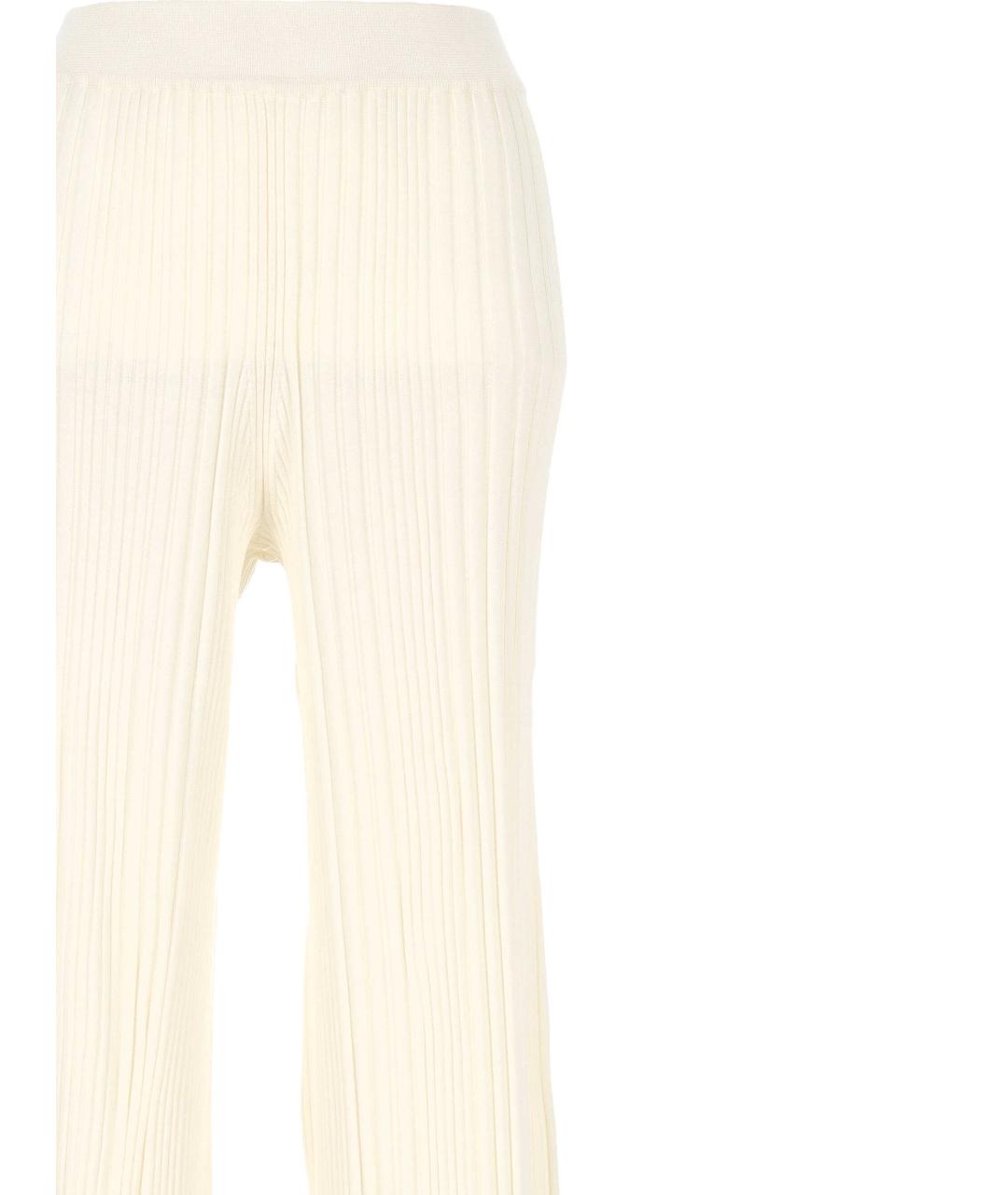 MRZ Бежевые шерстяные прямые брюки, фото 2