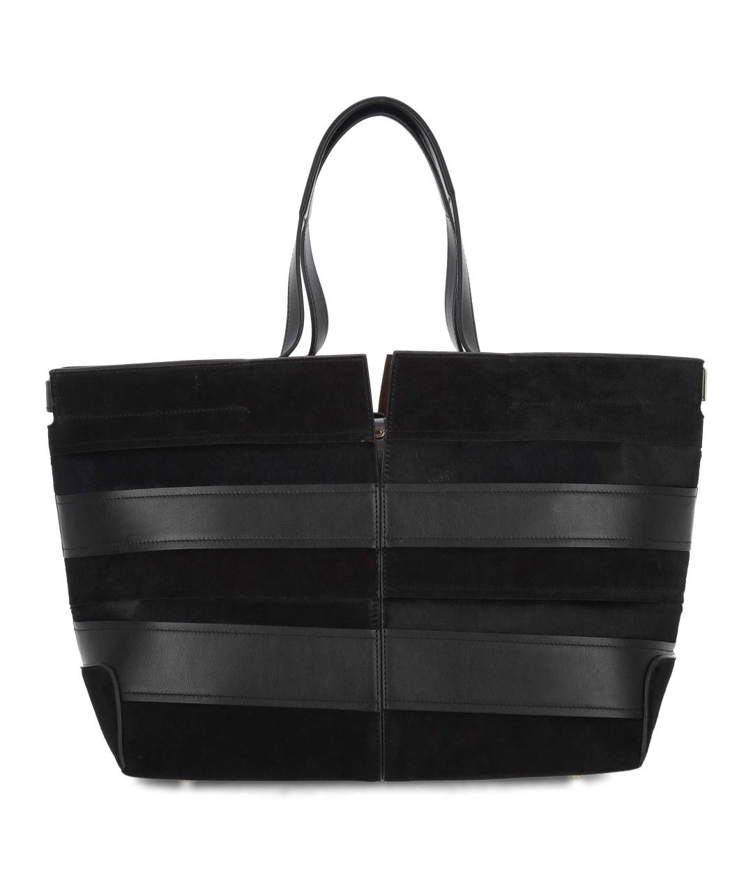 TOD'S Черная кожаная сумка тоут, фото 3