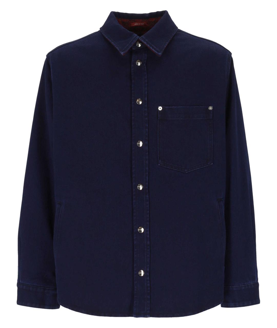GUCCI Синяя кэжуал рубашка, фото 1