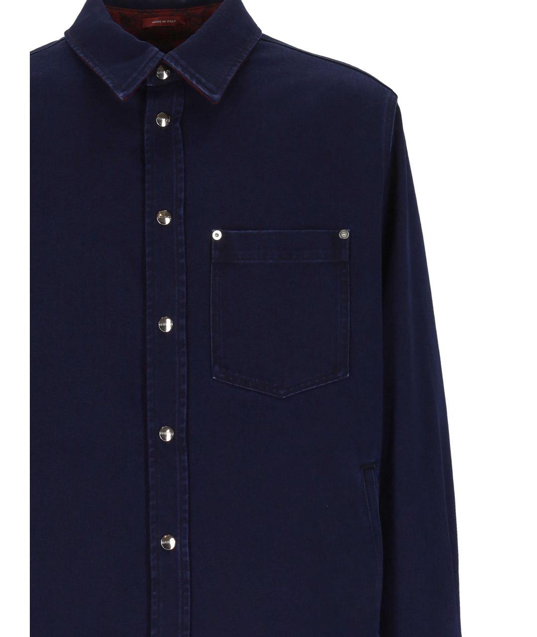 GUCCI Синяя кэжуал рубашка, фото 2