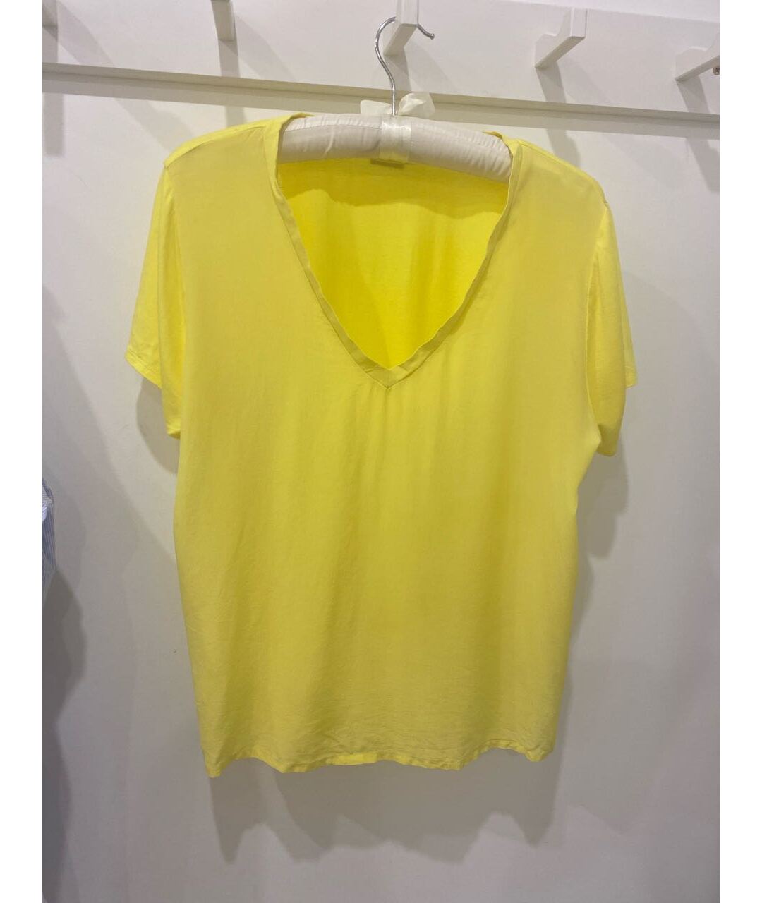 LIU JO Желтая вискозная футболка, фото 5