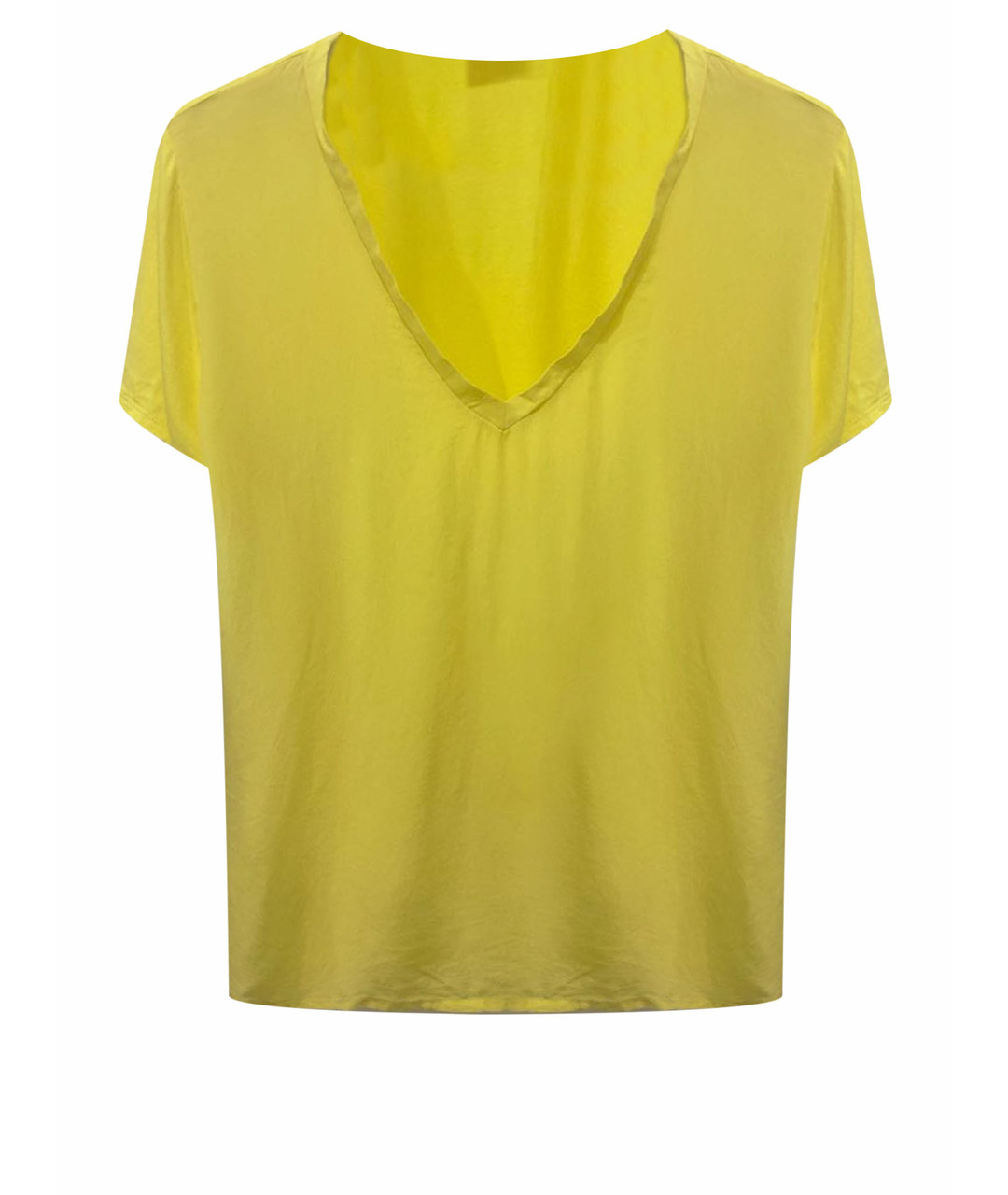 LIU JO Желтая вискозная футболка, фото 1