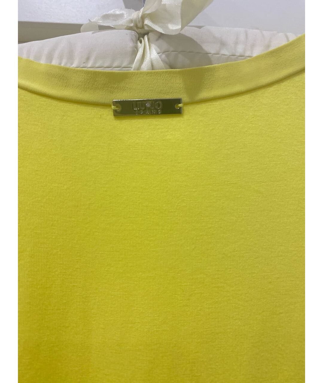 LIU JO Желтая вискозная футболка, фото 3